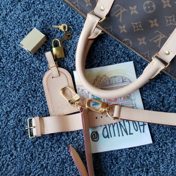 Louis Vuitton Monogram Keepall Bandouliere 50 - Picture 10 of 14